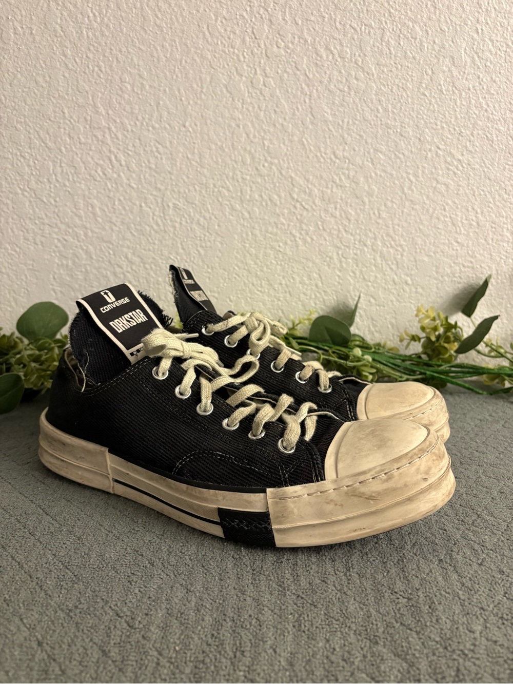 Converse x Rick Owens DRKSTR Chuck Taylor All Star 70 Low Sneakers Size 10 Men's